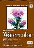 Strathmore STR-440-2 12 Sheet No.140 Watercolor Wire Bound Pad, 11 by 15 by Strathmore