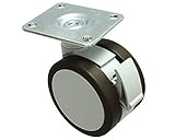 ハイロジック フォルテキャスター75mm プレート・ストップ付