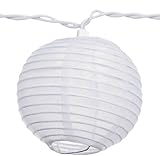 Amscan Round White Lantern Patio String Lights 9-Feet【クリスマス】【ツリー】 [並行輸入品]