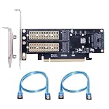 ChenYang M.2 NVME to PCIe 3.0/4.0 X16 & SATA/MSATA SSD to SATA 3 in 1コンボ SSD アップグレード拡張カードアダプター