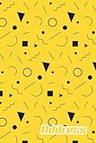Address.: Address Book. (Vol. B69)Vintage Yellow Color Design. Glossy Cover, Contract Large Print, Font, 6 X 9 for Contacts, Addresses, Phone Numbers, Emails, Birthday and More.