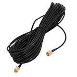 uxcell WiFiピグテールケーブル ワイヤレスルータ用 RG174 SMAオス-SMAオス 9m長さ 1個入り