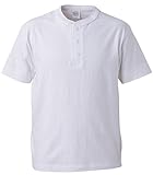 [ユナイテッドアスレ] 5.6オンス ヘンリーネック Tシャツ 500401 メンズ 001 ホワイト L