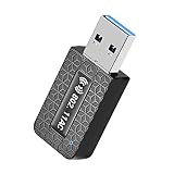 5400M無線lan 子機 wifi6 usb 無線LANアダプター AX5400 高速 573.5Mbps + 2402Mbps+2402Mbps 小型 受信機 スリーバンド2.4GHz+5GHz+6GHz対応 Windows10/11対応 PC/Desktop/Laptop