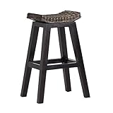 arne BALI ハイスツール 椅子 木製 ラタン カウンターチェアー アジアン バリ 家具 ダークブラウン