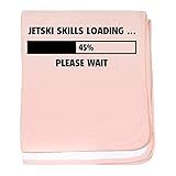 CafePress – JetskiスキルLoading – スーパーソフトベビー毛布、新生児おくるみ ピンク 06802168116832E