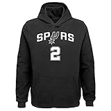 Kawhi Leonard San Antonio Spurs # 2 NBA Youthフリースパーカー M ブラック