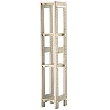 アイリスオーヤマ ラック 木製 ウッディラックスリム 幅20×奥行25.5×高さ118.5cm クリア WOR-120S