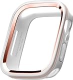 【elago】 Apple Watch Series 9 8 7 45mm SE 44mm 対応 ケース フレーム 付け替え 可能 TPU 保護ケース Appleウォッチ 保護カバー [ AppleWatch アップルウォッチ 45 & 44 mm 各種 対応 ] DUO CASE クリア/ローズゴールド