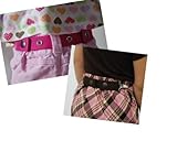 Dapper Snapper Toddler Belt (2 Pack with Clips) Pink and Black by Dapper Snappers [並行輸入品]