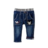 [ミキハウス] MIKIHOUSE 【ダブルＢ】 ポケットに刺繍つき ストレッチジーンズ (70cm-130cm) 63-3203-957 インディゴブルー 110cm