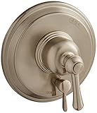 Danze D500457BNT Opulence Shower Valve Escutcheon Trim Kit with Diverter, Brushed Nickel, Valve Not 