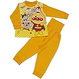 【本体綿100％】2018年 秋物 アンパンマン スムス パネル柄 腹巻付き 長袖パジャマ Anpanman イエロー◇95cm