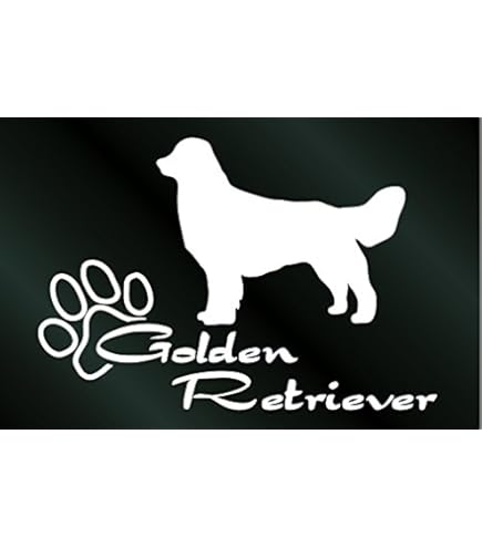 Amazon.co.jp: ゴールデンレトリバー 犬 2枚組 シルエット 車