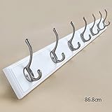 コートラック 無垢材の壁コートラック、ドアの後ろの衣服ハンガー、壁の白いハンガー、壁掛けのコートフック ( サイズ さいず : 85cm )