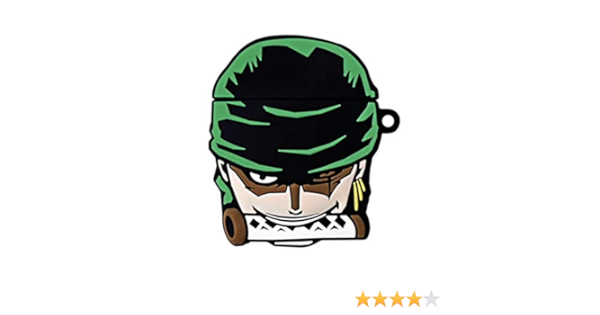 Amazon ワンピース ゾロ Airpods エアーポッズ ケース カバー 全面保護ケース 耐衝撃 紛失防止 Airpods第2世代 第1世代に適用 防塵 漫画 カラナビ付き シリコン 滑り止め キズ防止 軽量 小型 愛い 人気 イヤホン ヘッドホンケース オンライン通販