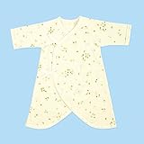 MIKIHOUSE FIRST(ミキハウスファースト)『ピュアベール』天使の肌着クローバー畑とみつばちのフライスコンビ肌着 ６０ｃｍ,アイボリー（31）