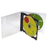 [オーバルマルチメディア] CDケース 3枚収納ジュエルケース ブラック3個 10mm厚 ロゴ無