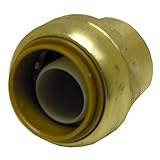 LASCO 19-8088 Magna-Grip Lead Free Brass Push-Fit Fitting with Cap, 1-Inch [並行輸入品]