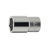 FLAG(フラッグ) 3/8"(9.5mm) セミディープソケット 17mm 永久保証 STRAIGHT/10-1017