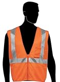 Liberty HiVizGard Polyester All Mesh Fabric Class 2 Safety Vest with 2 Wide Silver Reflective Stripe