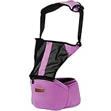 lanova ウエストキャリー 新生児用品 抱っこひも 夏も通気性良い抱っこ紐 簡単抱っこ紐 パープル