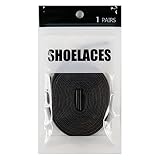 [HIROMARUjp] ワックス シューレース WAX SHOELACE 靴ひも 平紐 7mm幅 スニーカー 120cm 140cm 160cm 全12色 Black/Mat B 120