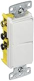 Hubbell Wiring Systems RCD103W tradeSELECT Single Pole and Three Way Combination Quiet Rocker Switch