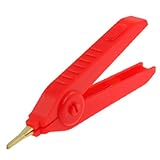 uxcell ワニ口クリップ 電気テスト 10mmジョーオープン幅 ノンスリップ 1個入り