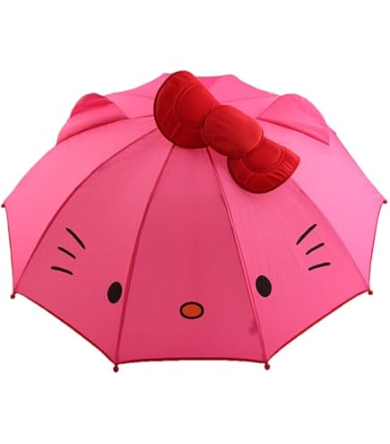 Amazon｜サンリオ 子供用 キャラクター耳付き傘 長傘 ジャンプ ハロー