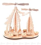 x の深さ 37 cmx35,5 cmx26 cm の鉱石山のクリスマス図木図の茶ライト幅 X の高さのためのシカが付いている二重ピラミッド、