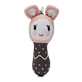 Finn + EmmaベビーMini Rattle、100 %オーガニック、環境に優しい、倫理的、持続可能性、安全Newbornsまたは幼児のため、Pikaのユリ