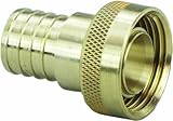 Viega 46416 PureFlow Zero Lead Brass PEX Crimp Supply Adapter with 1-Inch by 1 Crimp x Manabloc Supp