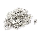 uxcell シェルフサポートピン　吸盤シェルフサポートピン　棚受け　家庭のガラス棚支持ピン　プラスチック　金属　5mm 50個入り