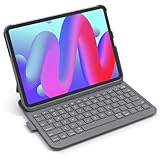 Inateck iPad A16 第11世代 第10世代 超軽量キーボード付きケース iPad Air 11 M3 M2 Pro 11 Air 5 4 10.9インチ 一体型キーボード ペンホルダー BK2007 グレー