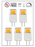 CBConcept UL Listed LED 12 V JC g4 COB 1.5 W 5 Pack UL.LED12VG4COB-1.5W-WW-5