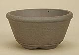 いよじ園 【盆栽鉢】 小石原焼/玉緑丸 焼締鉢【径：8.5cm 高：4.2cm】【ミニ鉢～小鉢】