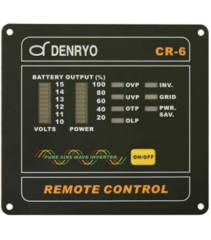 Amazon.co.jp: 電菱 DC-AC正弦波インバータ用リモートコントローラ CR
