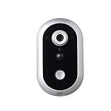 iPM IPMZB-SDC2016 Doorbell 2.0 Detector with Wi-Fi, 2 Way Audio, Night Vision, Remote Unlocking (Sil