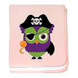 Truly TeagueベビーブランケットLittle Owl Pirate カラー: ピンク