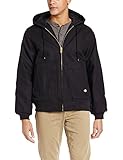 Dickies Men's Rigid Duck Hooded Jacket Black X-Large [並行輸入品]