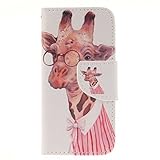 iPhone 5C ケース, UNEXTATI 手帳型ケース, Apple iPhone 5C ケース カバー, 高品質 PUレザー 手帳型 ウォレット型 財布型 保護カバー カード収納 スタンド機能