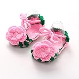 薔薇の花　ベビーシューズ　 女の子　ニット靴　スニーカー ベビー　 女の子　 赤ちゃん 　幼児靴　 子供靴 　フラットシューズ/スニーカー キッズ 歩行練習 履き心地いい　通気　プレゼント/ ギフト1
