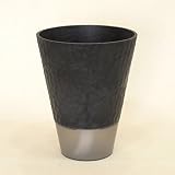 SANKO PRODUCT 木×プラスチック エコポット 匠4号 受け皿付き給水セット ecoブラック 643_03