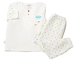 2ya2yao韓国コットンDreamy Bear Baby 2 Piece寝間着パジャマセット、アイボリー