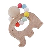 Baosity 全9種類 歯がため おしゃれリング ベビー玩具 天然木 赤ちゃん - 象