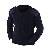 (ヨーコ) Yoko メンズ Vネック NATO セキュリティーセーター ワークウェア 警備 (3XL) (ネイビー)