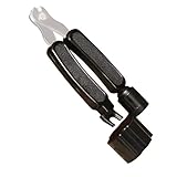 ストリングワインダー ワインダー ペグ ニッパー ピン外し ギター ベース エレキギター アコギ アコースティックギター ビット 弦 弦交換 メンテナンス 多機能ツール 弦交換セット 工具 ブラック