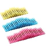 防水 圧着スリーブ 90個セット 圧着端子 絶縁 圧着 接続端子 電工系 家電系 船 車 バイクの電装系 絶縁 端子 丈夫に接続（赤、黄、青）