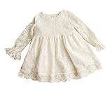 Candykids　ワンピース チュールスカート ワンピース　女の子 ワンピース お姫様 ドレス お出かけ 結婚式 チュール スカート ドレス ワンピース (120cm, ホワイト)